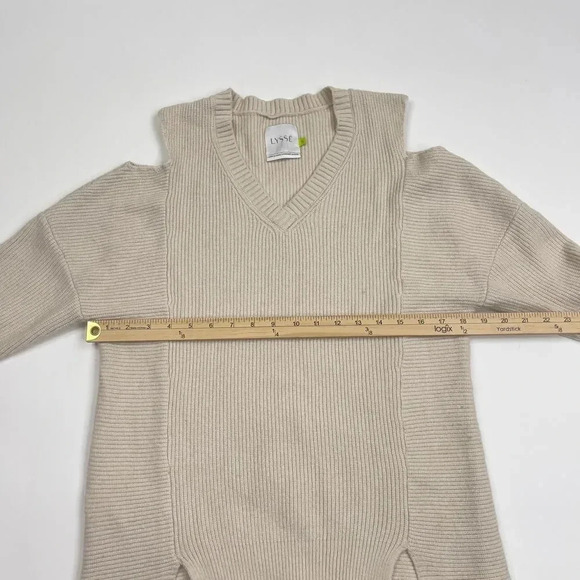 Lyssé Oyster Cold Shoulder Pullover Sweater - Picture 8 of 9